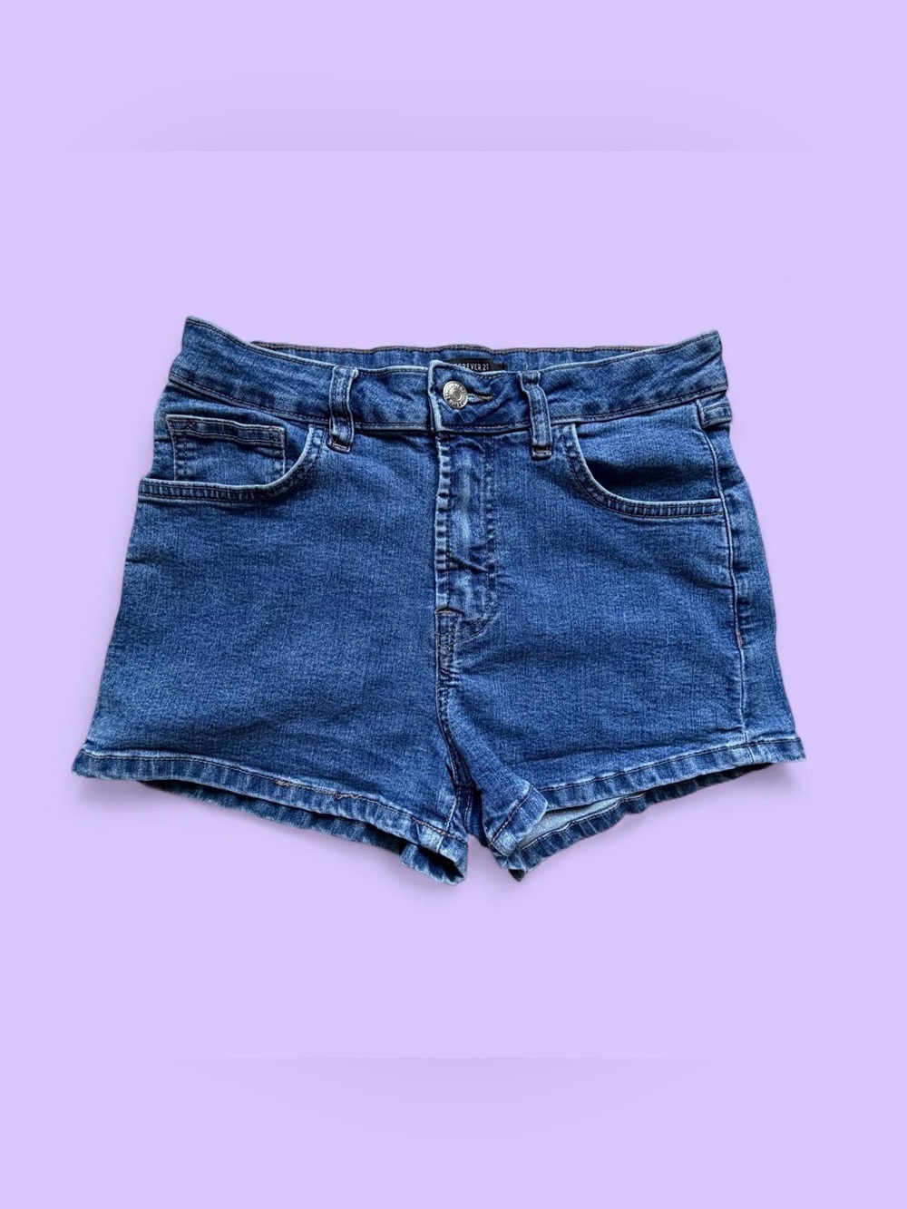 Forever 21 blue denim shorts